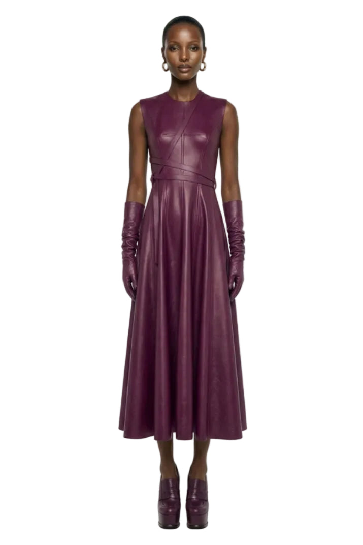 SLEEVELESS LONG GRACE DRESS