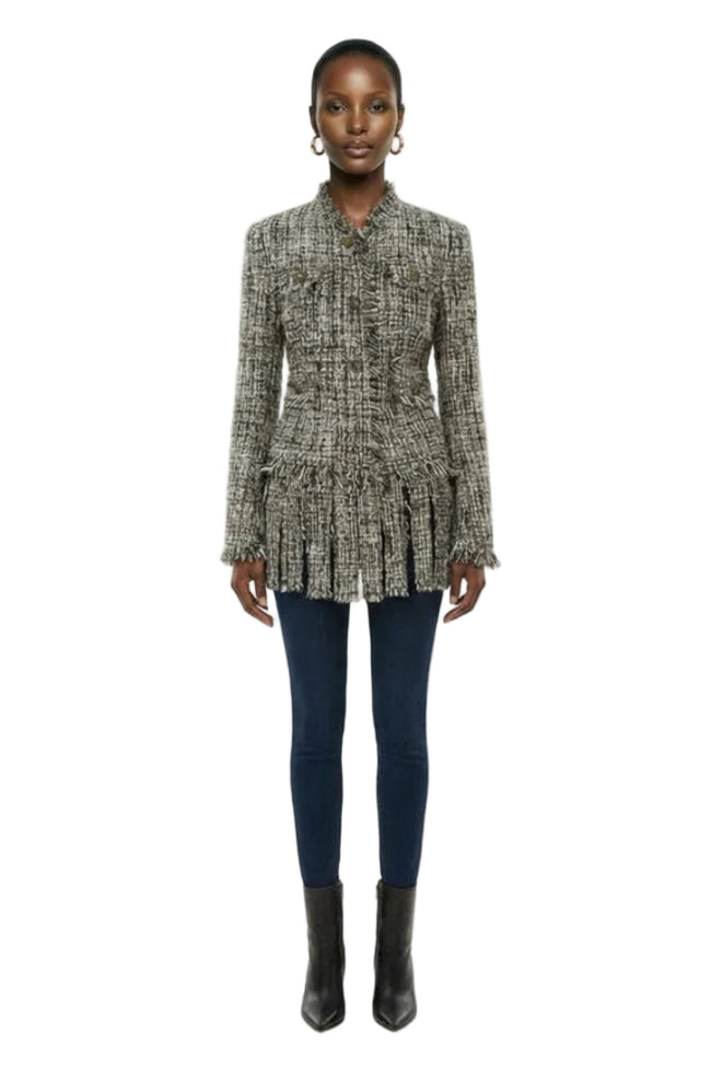 [PRE-ORDER]  Atelier Double-Breasted Tweed Jacket Hover Image