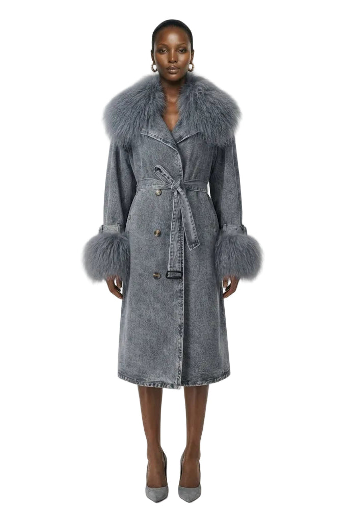 Elevated Edge Denim Coat