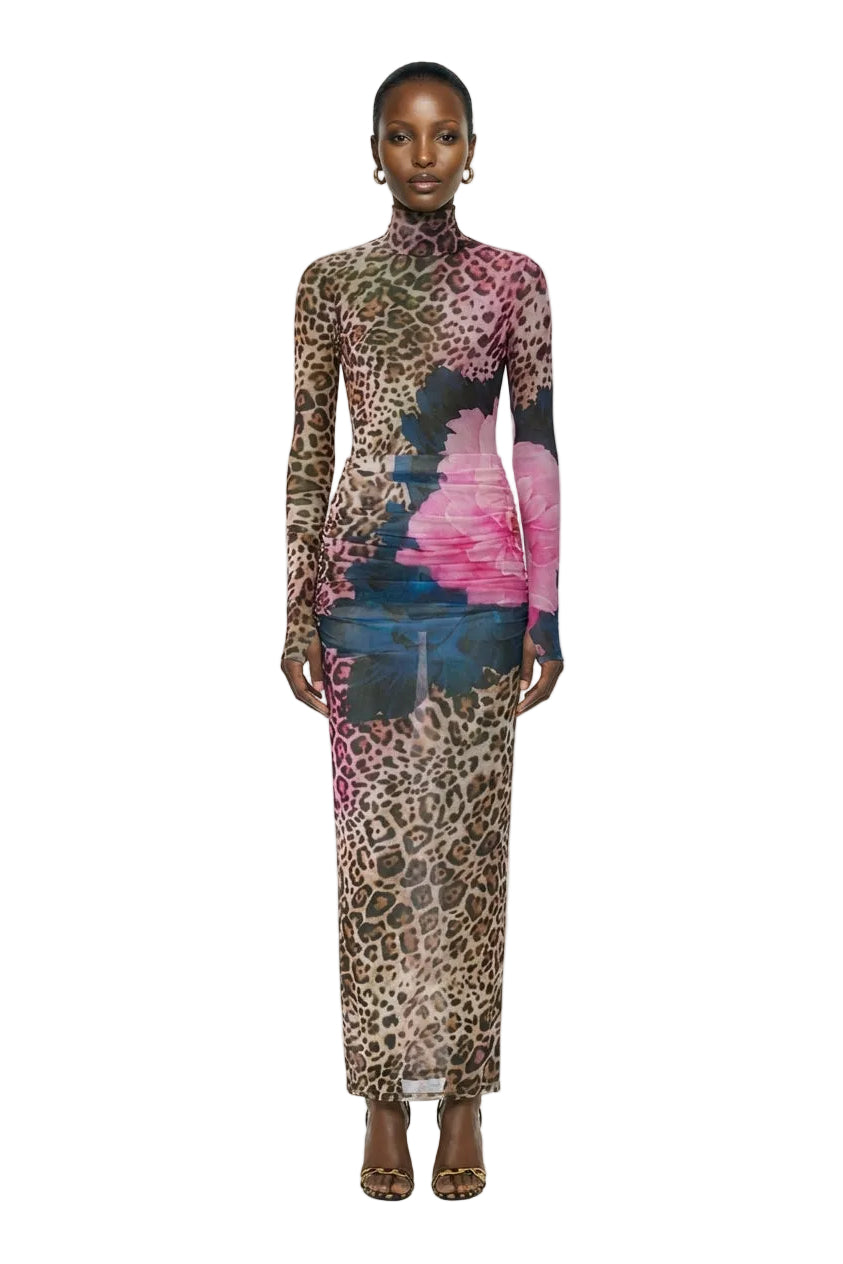 Zadie Top - Animal Block Peony