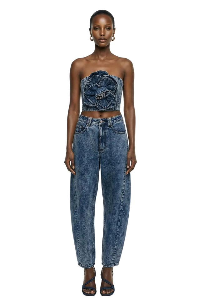 Angelina Denim Bustier Hover Image