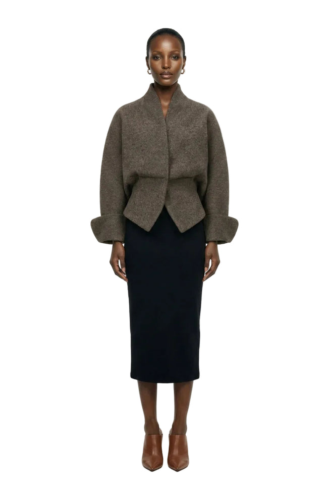 SHAWL COLLAR VOLUME JACKET | LECIA Hover Image