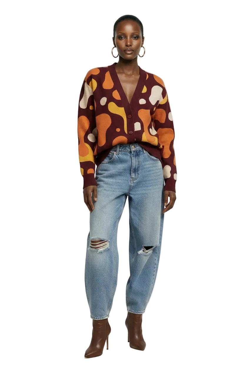 [PRE-ORDER]  The Ember Abstract Cardigan