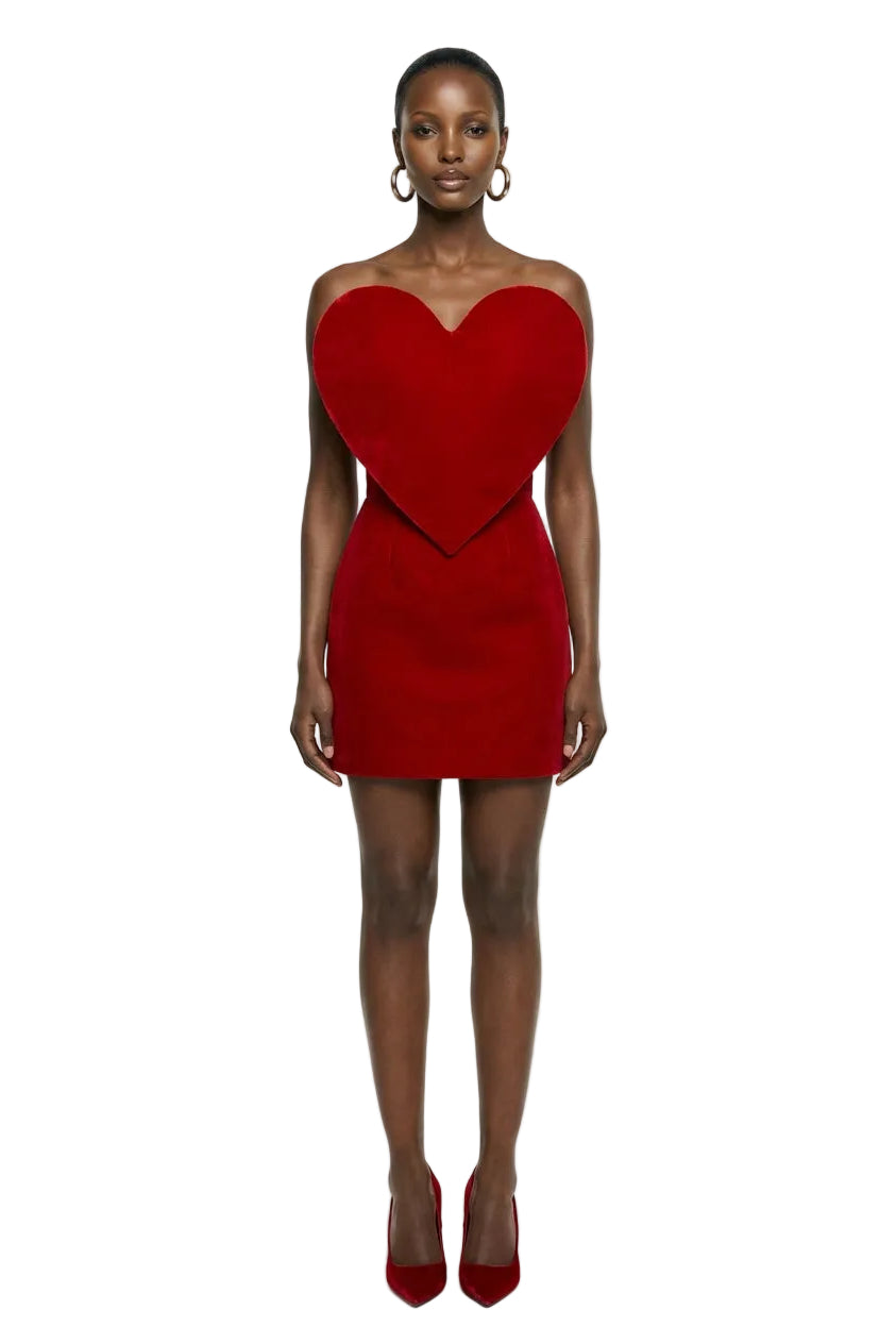JOY RADIANT RED HEART DRESS | BAÉ