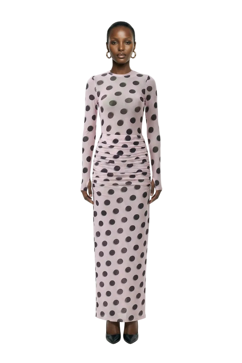Kaylee Top - Rose Blur Dot