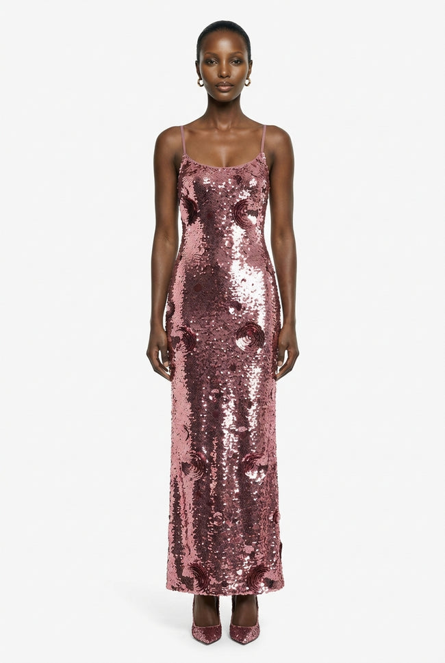 Isis Sequin Maxi Dress Hover Image