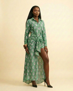 Igba Deconstructed Maxi Shirt Dress - Asymmetric & Sculpted