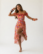 Spirited Ruffle Floral One-Piece Swimsuit