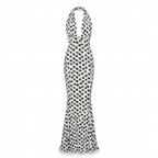 Cross Halter Fishtail Gown