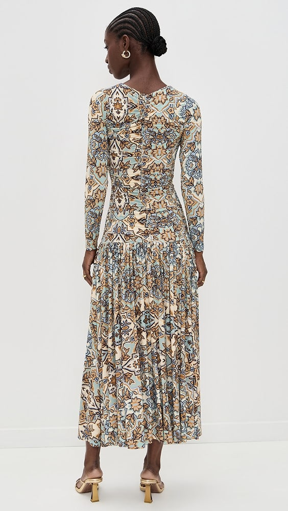 FARM Rio Long Sleeve Maxi Dress