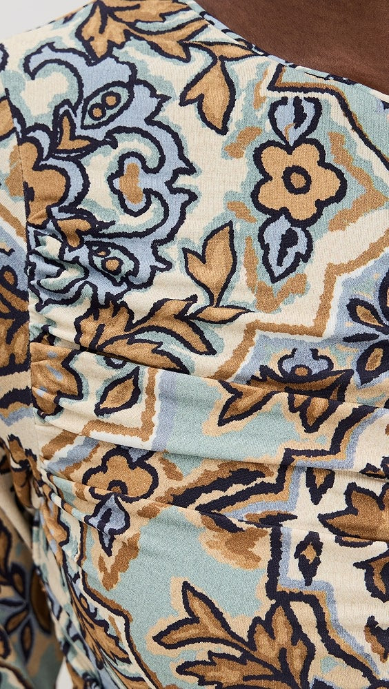 FARM Rio Long Sleeve Maxi Dress