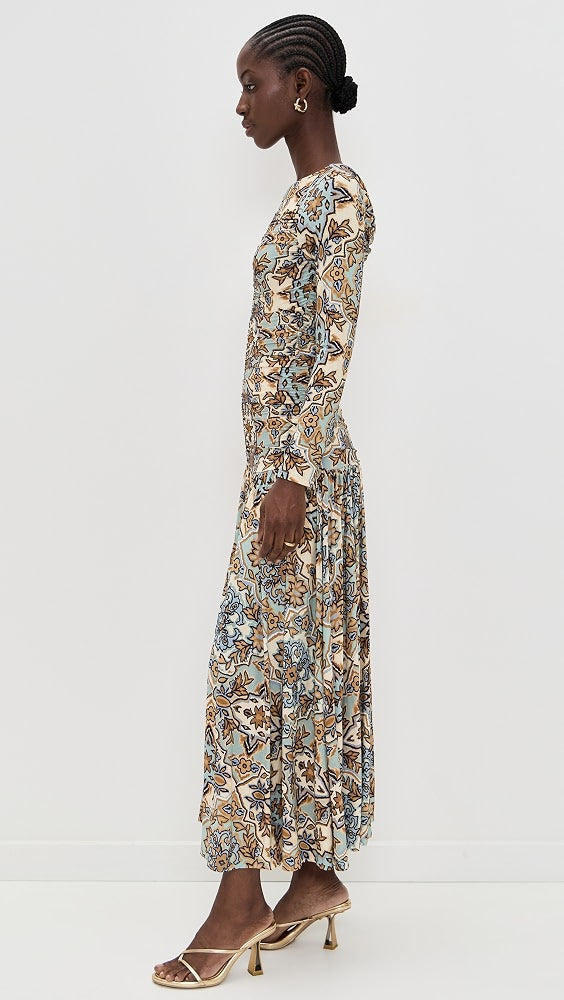 FARM Rio Long Sleeve Maxi Dress