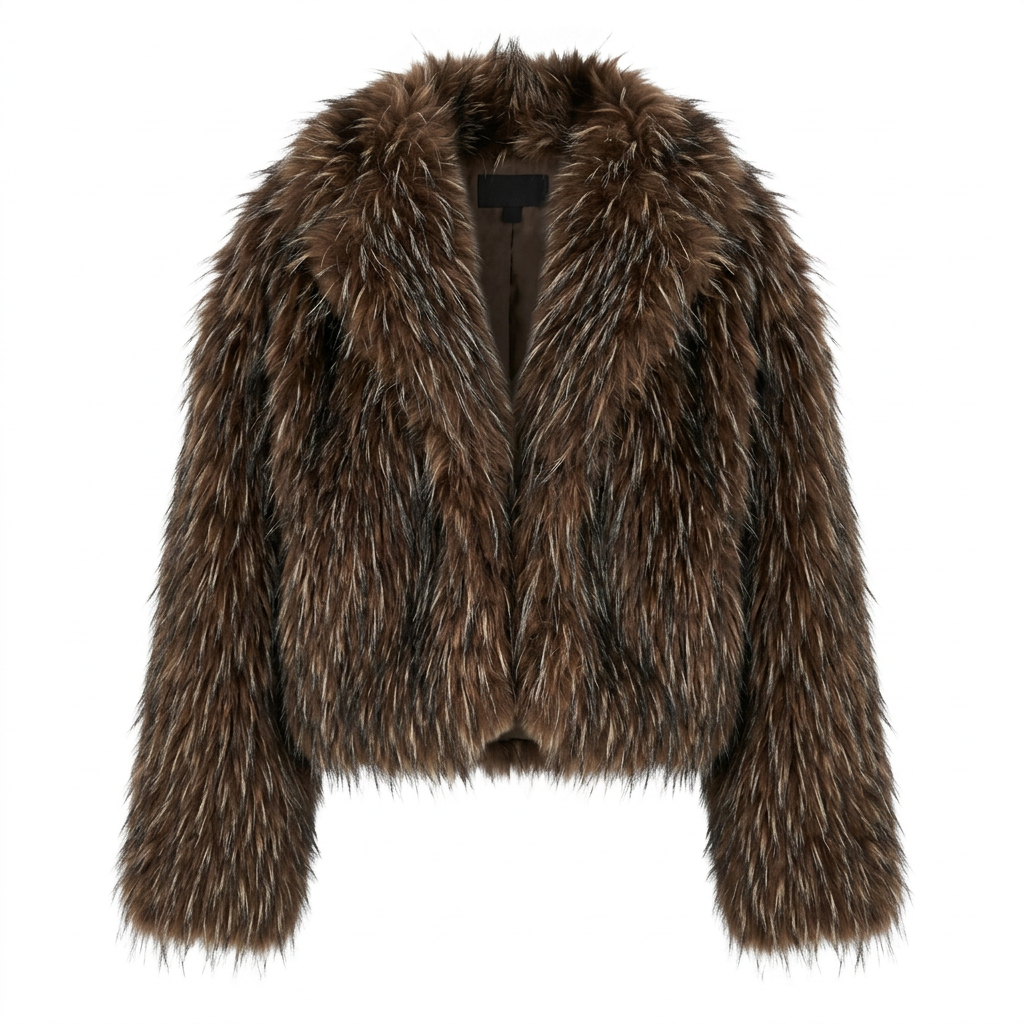 Brown Faux Fur Coat