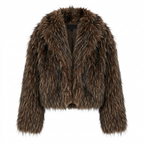Brown Faux Fur Coat