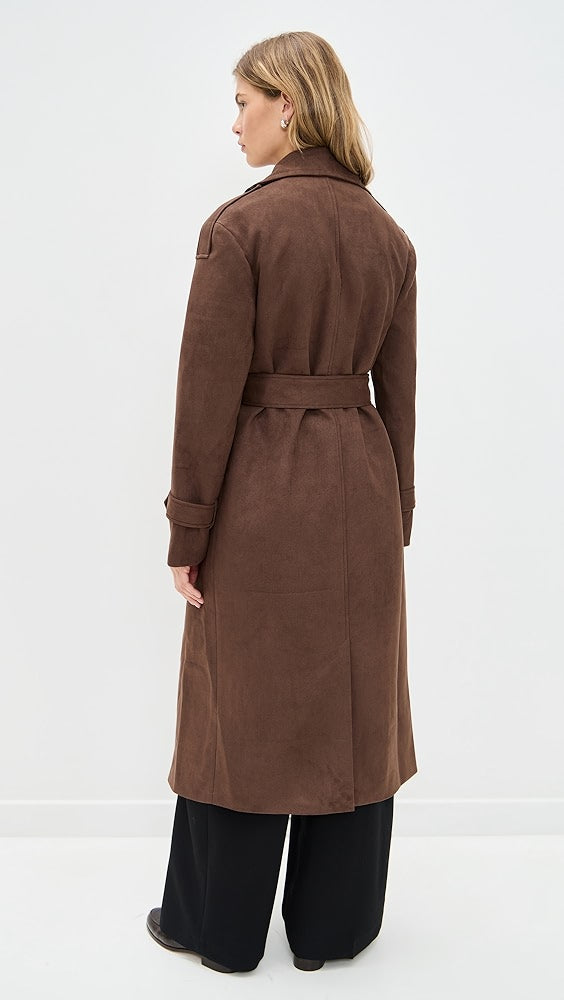 Wallace Faux Suede Coat