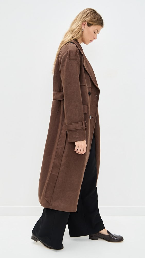 Wallace Faux Suede Coat
