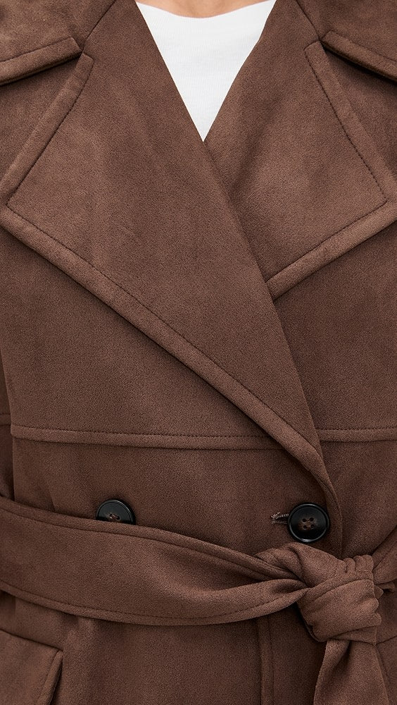 Wallace Faux Suede Coat
