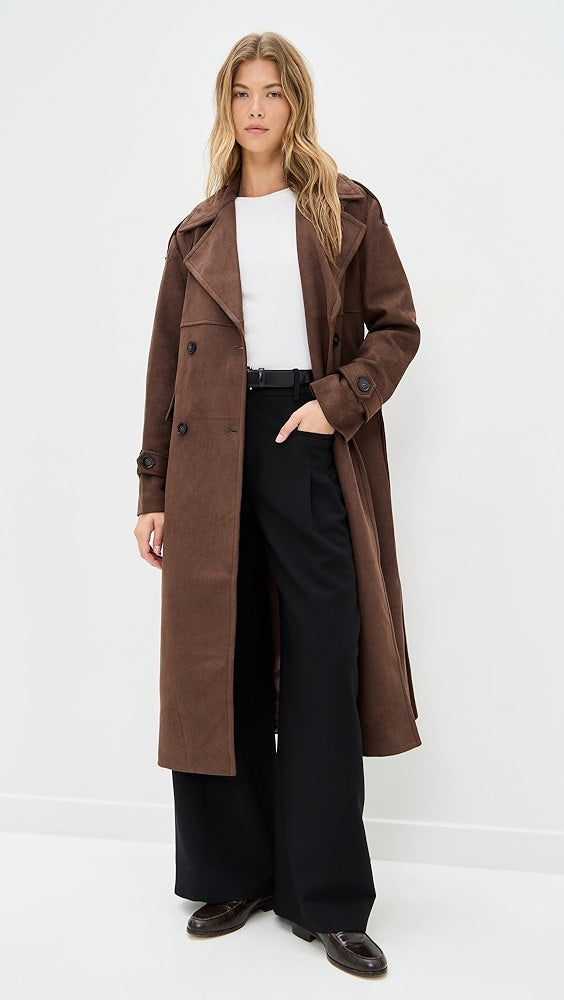 Wallace Faux Suede Coat