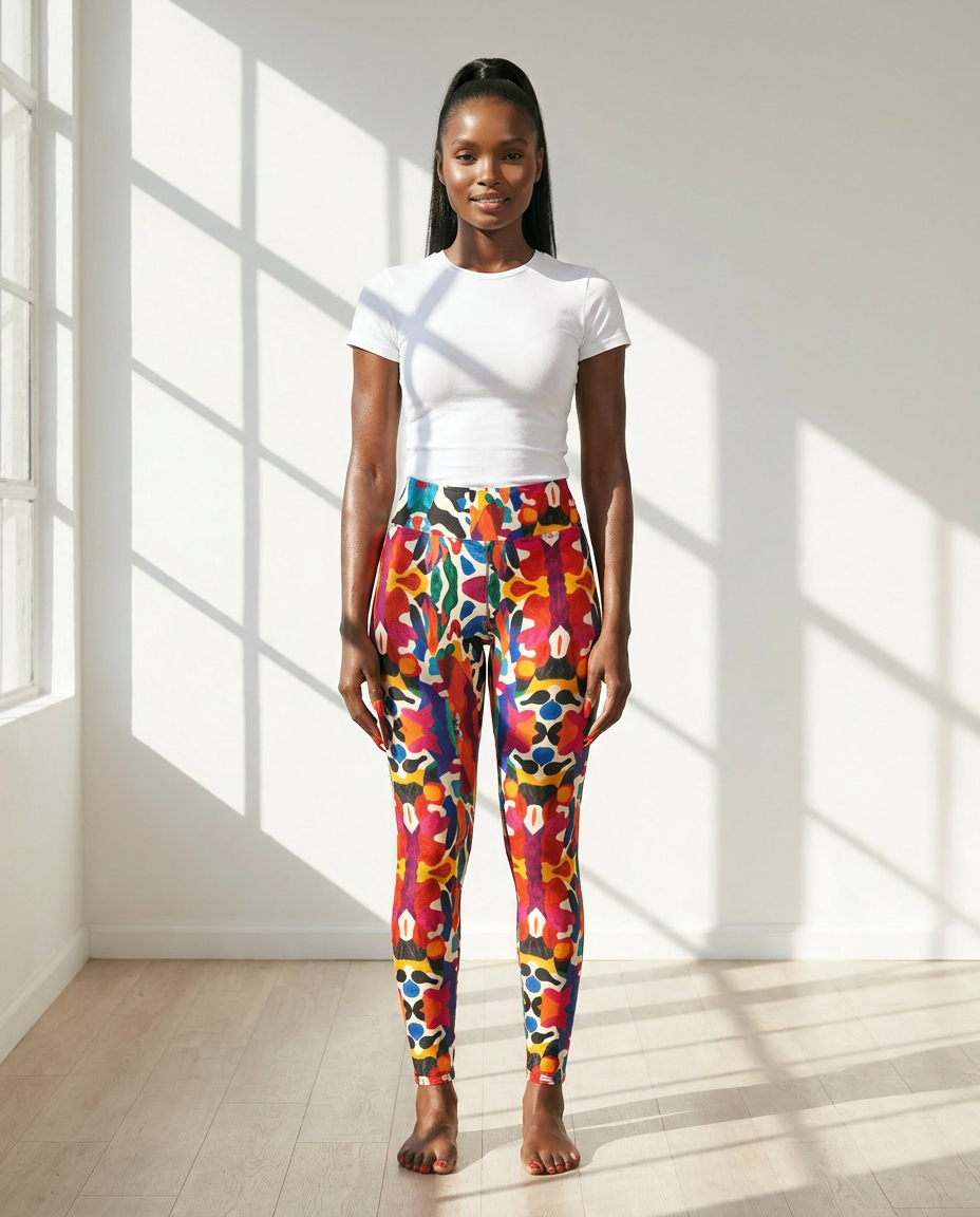 Luxury High-Waist Yoga Leggings – Sustainable Stretch & Comfort