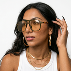 Fearless Acetate Square Sunglasses