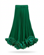 Radiant Pleated Floral Maxi Skirt