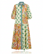 Spirited Printed Loose Maxi Dress