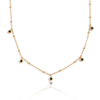 Vibrant Gold Crystal Statement Necklace