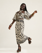 Free Spirit Patterned Long-Sleeve One-Piece