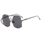 Audacious Metal Oval Sunglasses