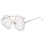 Audacious Metal Oval Sunglasses