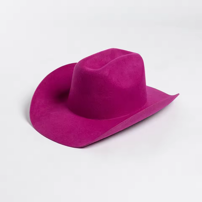 Vibrant Wool Wide Brim Cowboy Hat Hover Image