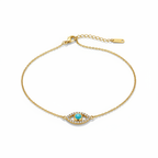 Vibrant Gold Zircon Ladybug Pendant Necklace