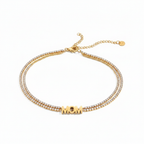 Worthy Gold Zircon Letter Necklace