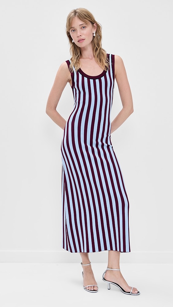Striped Jacquard Dress