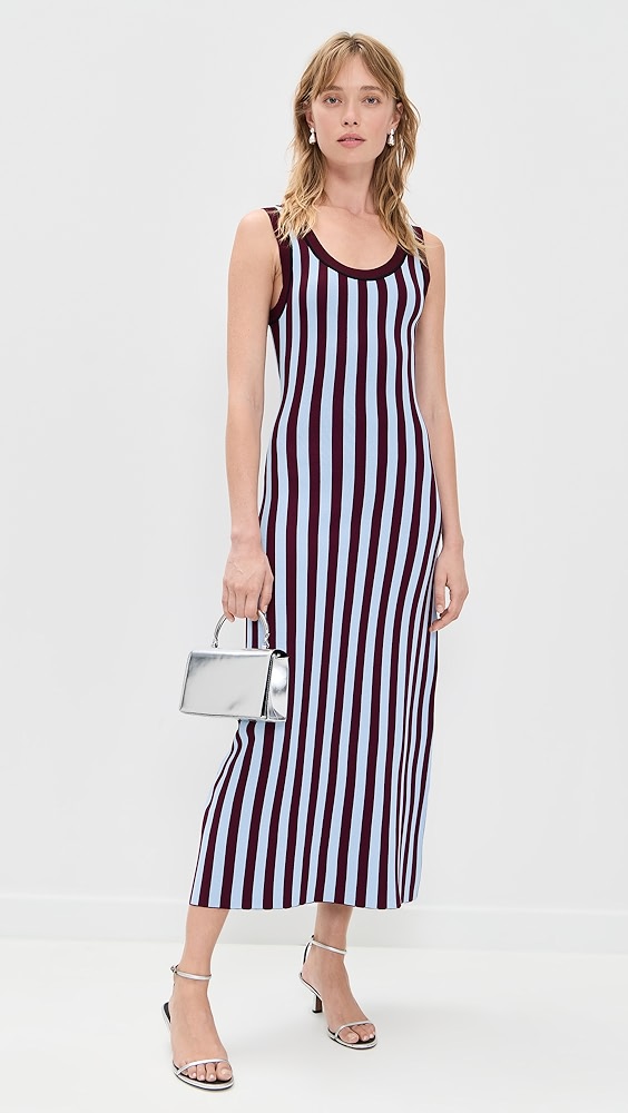 Striped Jacquard Dress