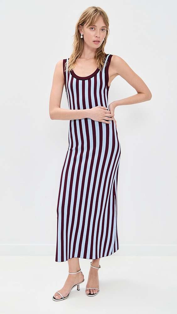 Striped Jacquard Dress