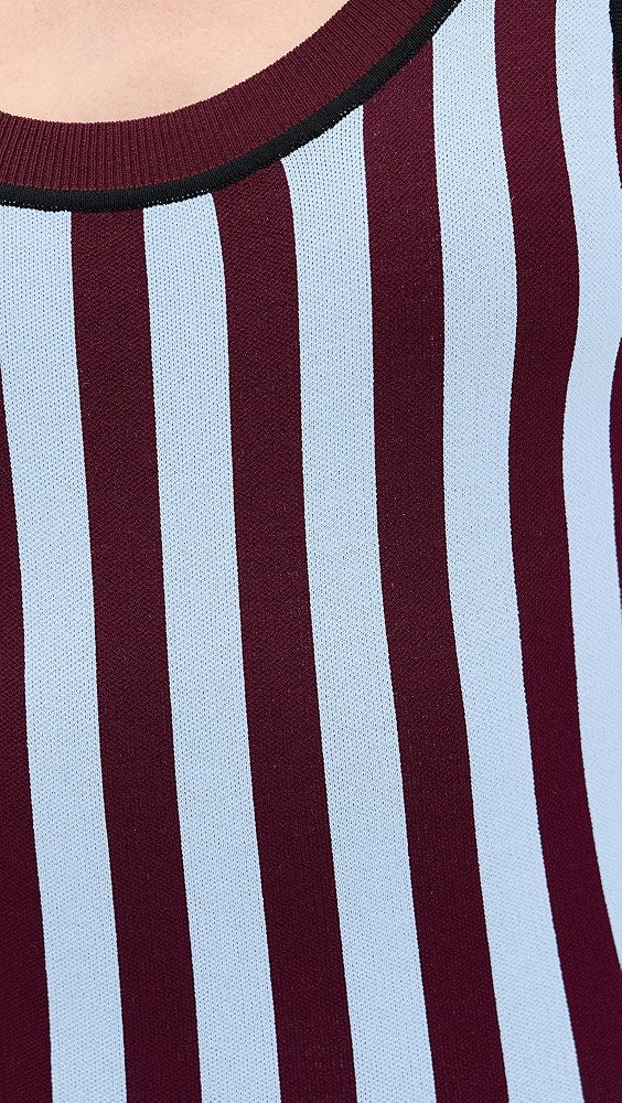 Striped Jacquard Dress