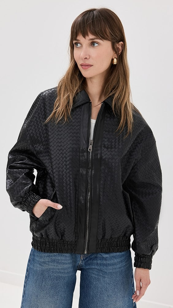 Kenny Woven Bomber Jacket