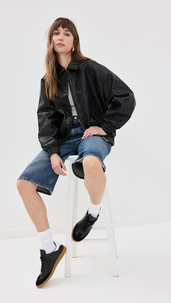 Kenny Woven Bomber Jacket