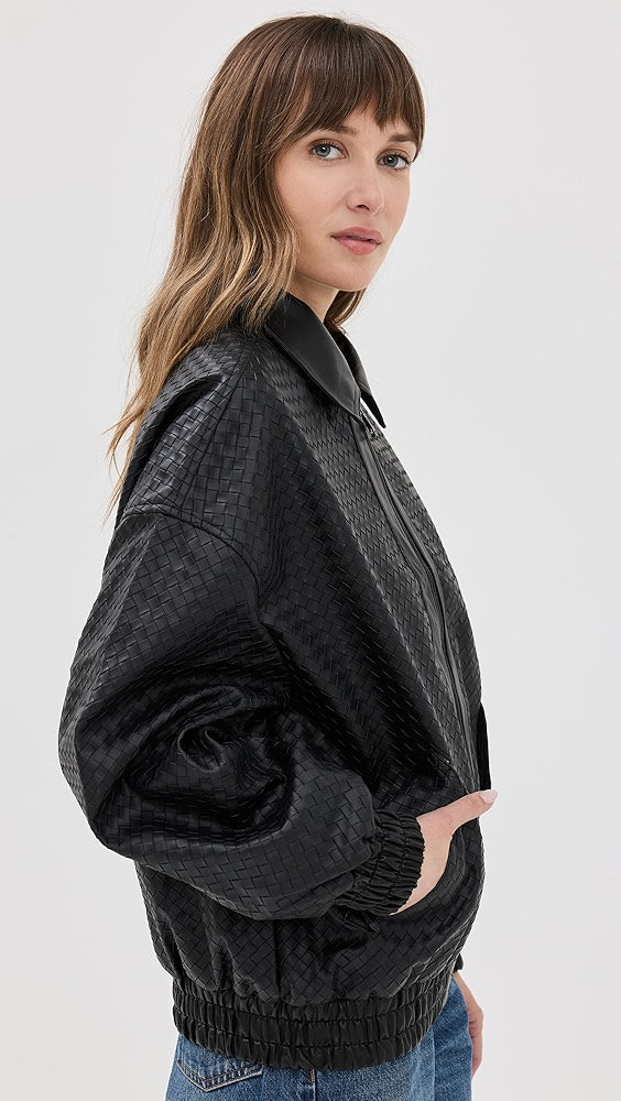 Kenny Woven Bomber Jacket