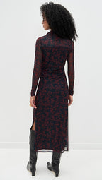 Long Sleeve Polo Midi Dress
