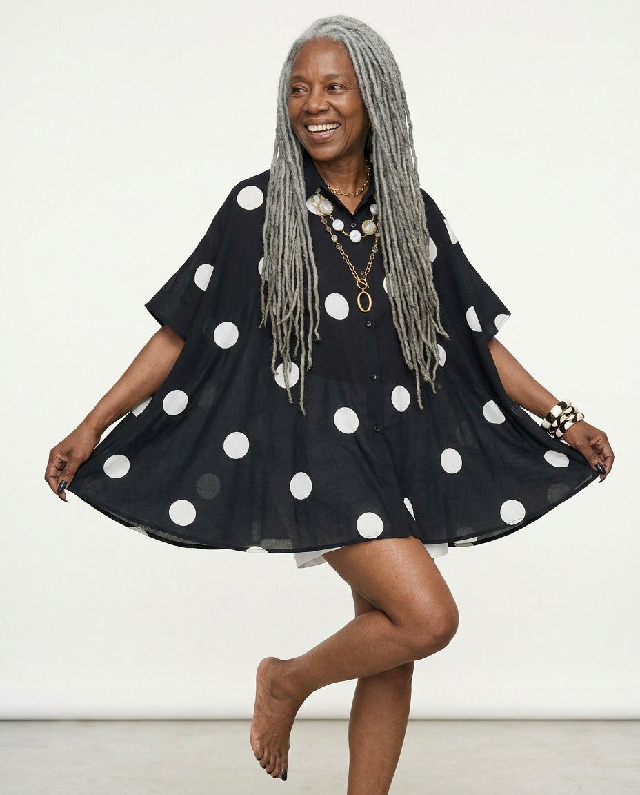 Free Spirit Polka Dot Blouse