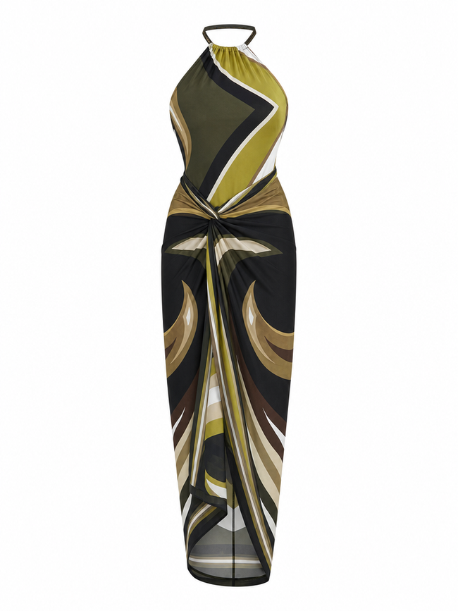 Wanderlust Geometric Print Bikini Set Hover Image