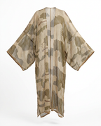 Boundless Camo Mesh Maxi Kimono