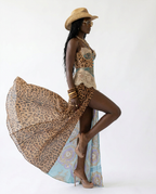 Audacious Lace Printed Maxi Dress