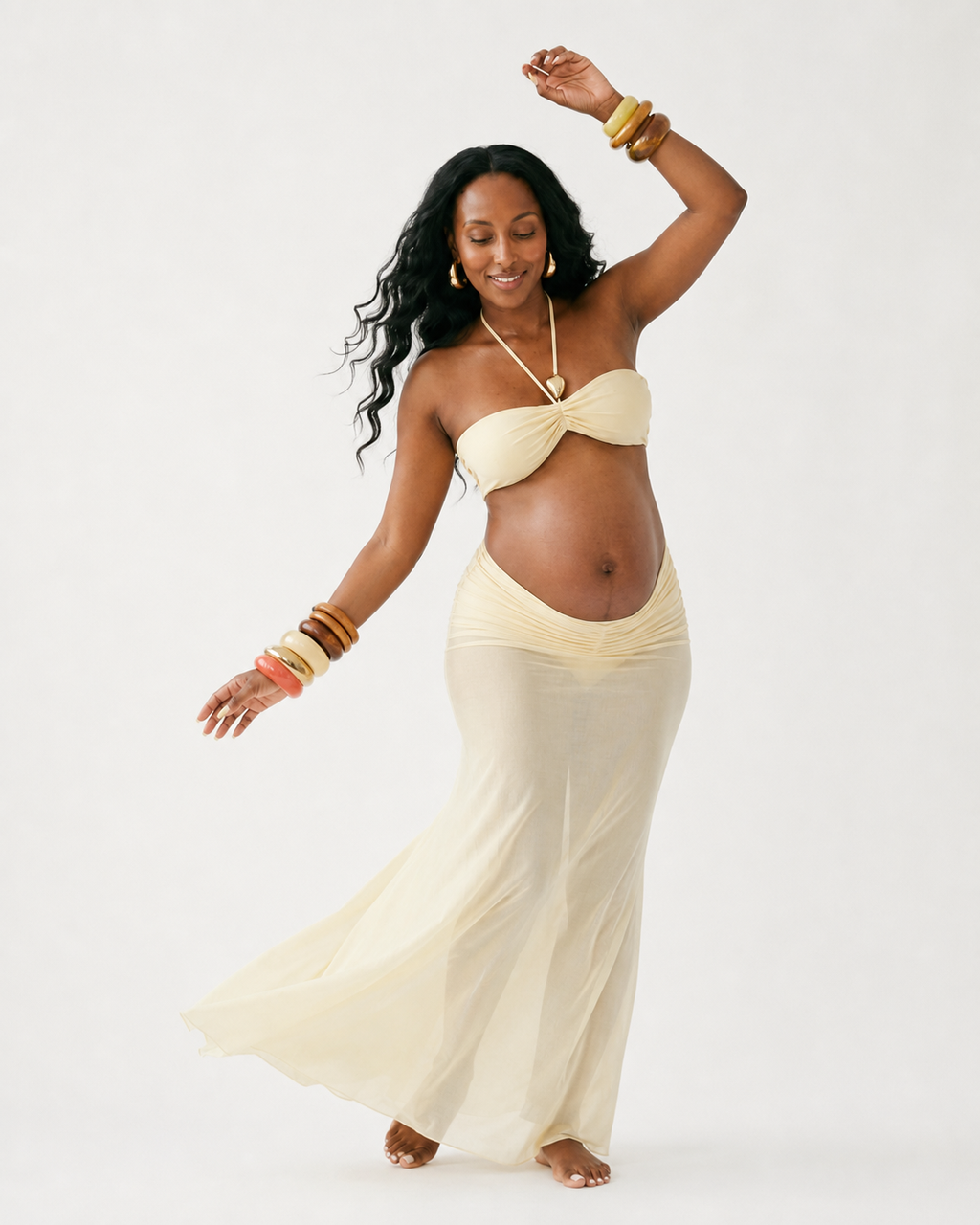 Divine Ruched Cover Up Bikini Set