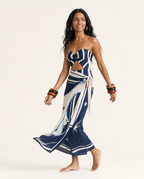 Daring Striped Cutout Swimsuit