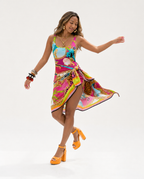 Vibrant Printed Two-Piece Bikini Set