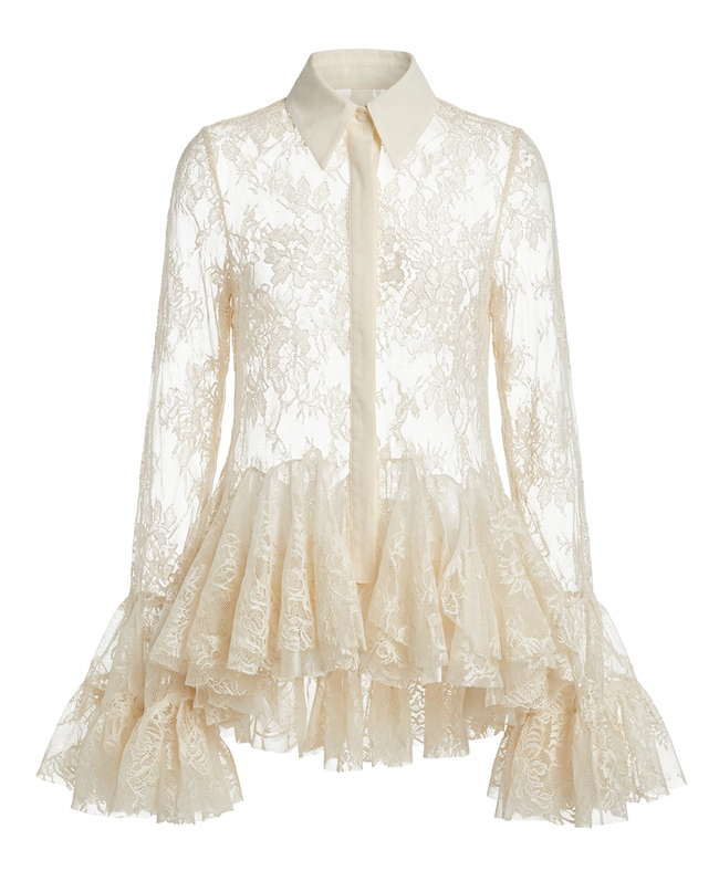 Divine Lace Ruffle Top Hover Image