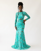 Audacious Cutout Ruched Maxi Dress
